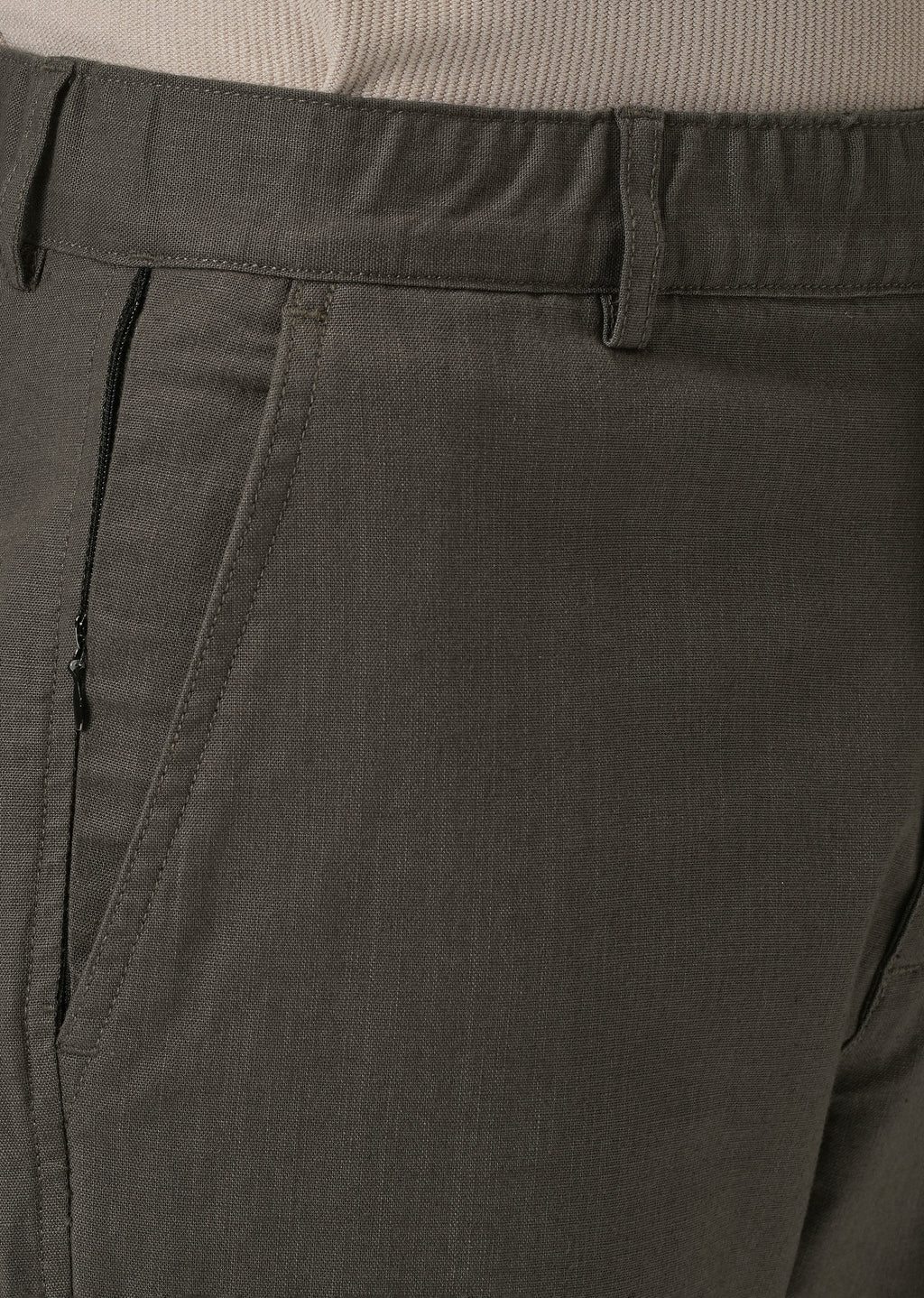 Dark Grey Cotton Trouser