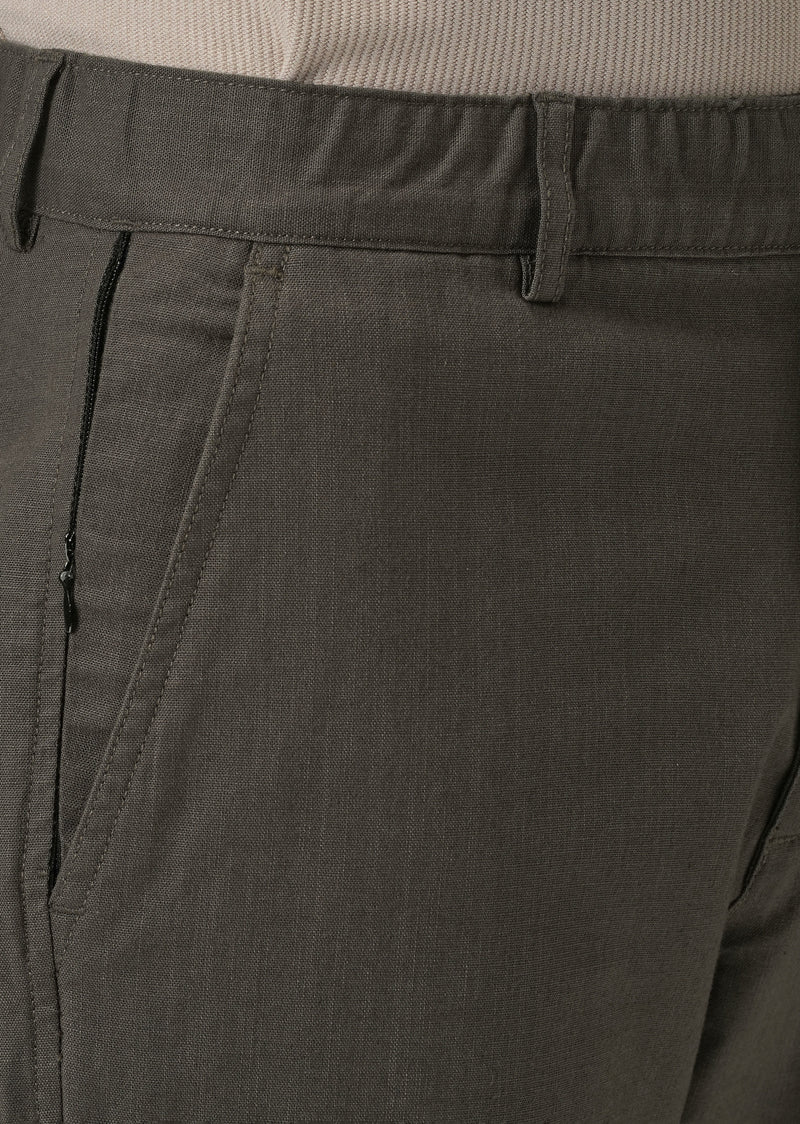 Dark Grey Cotton Trouser