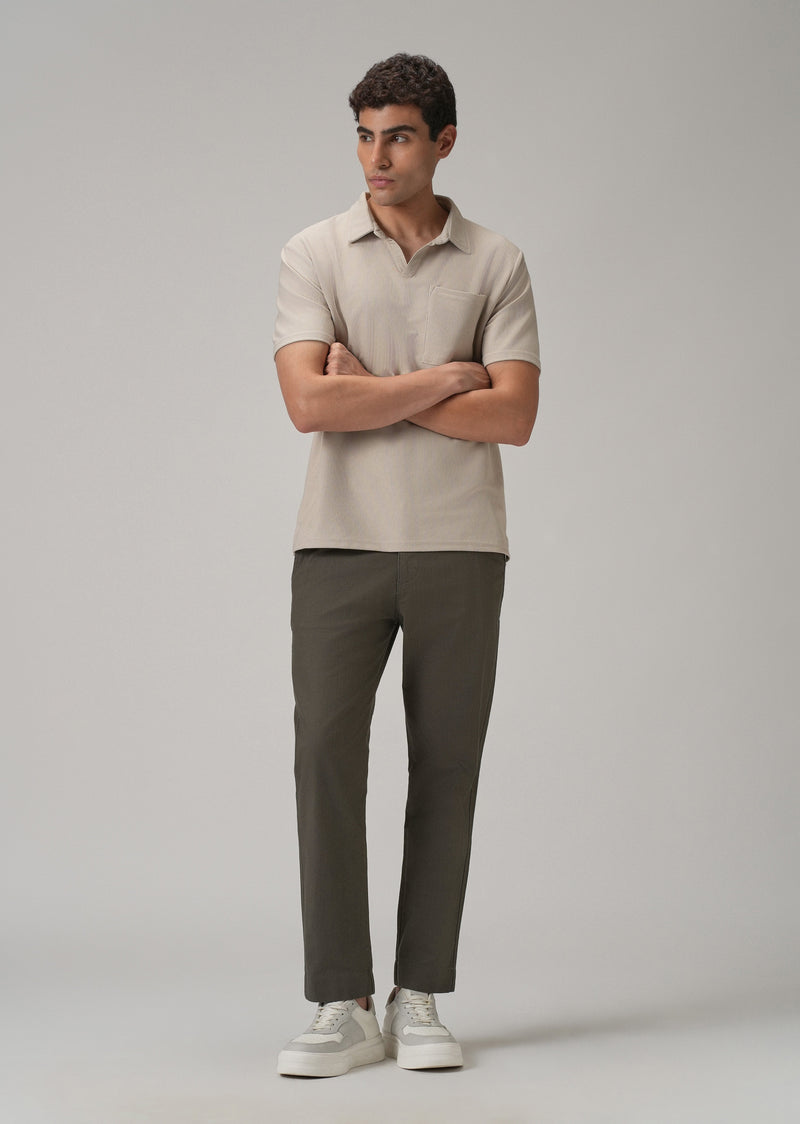Dark Grey Cotton Trouser