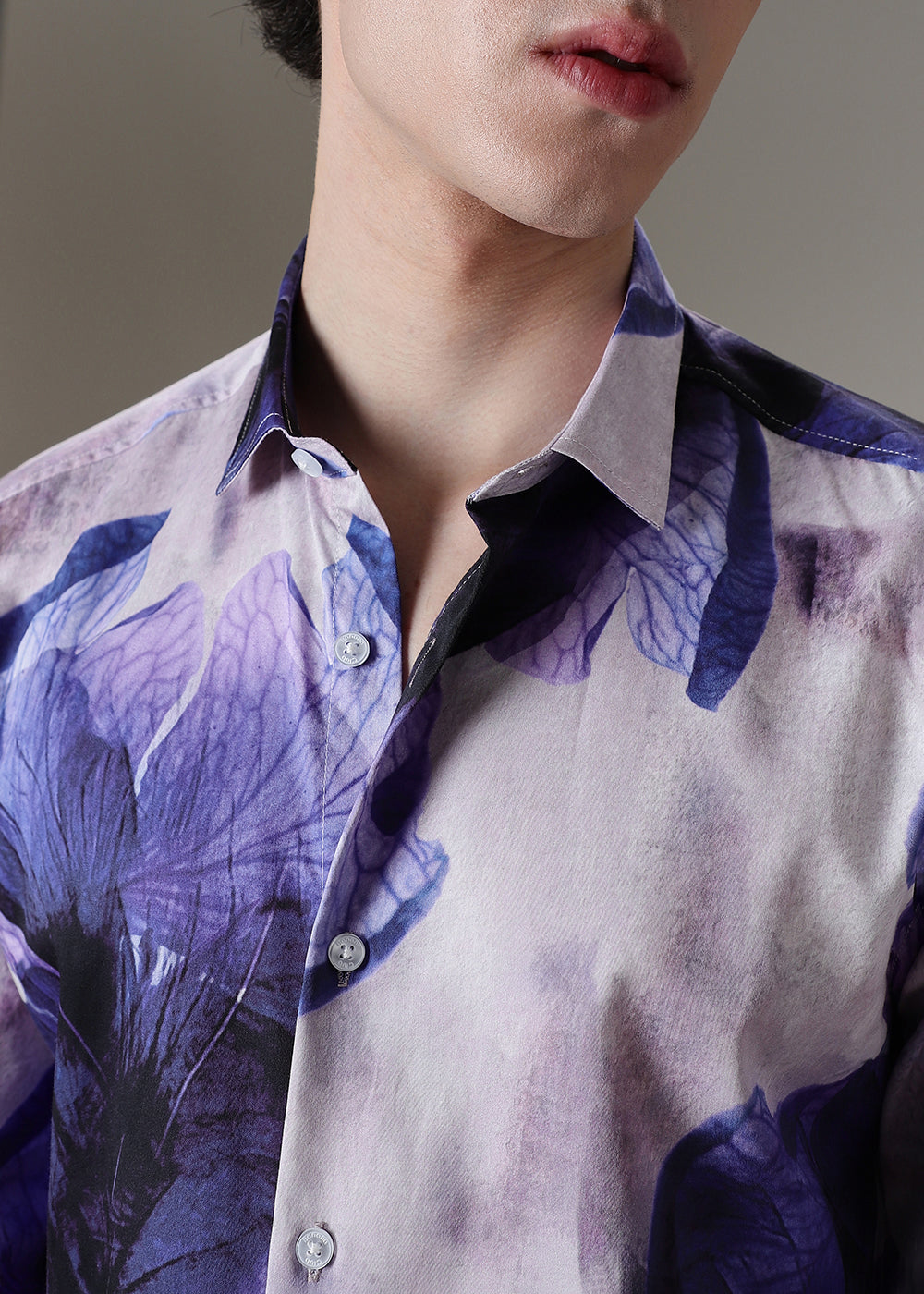 Dark Lavender Print Shirt