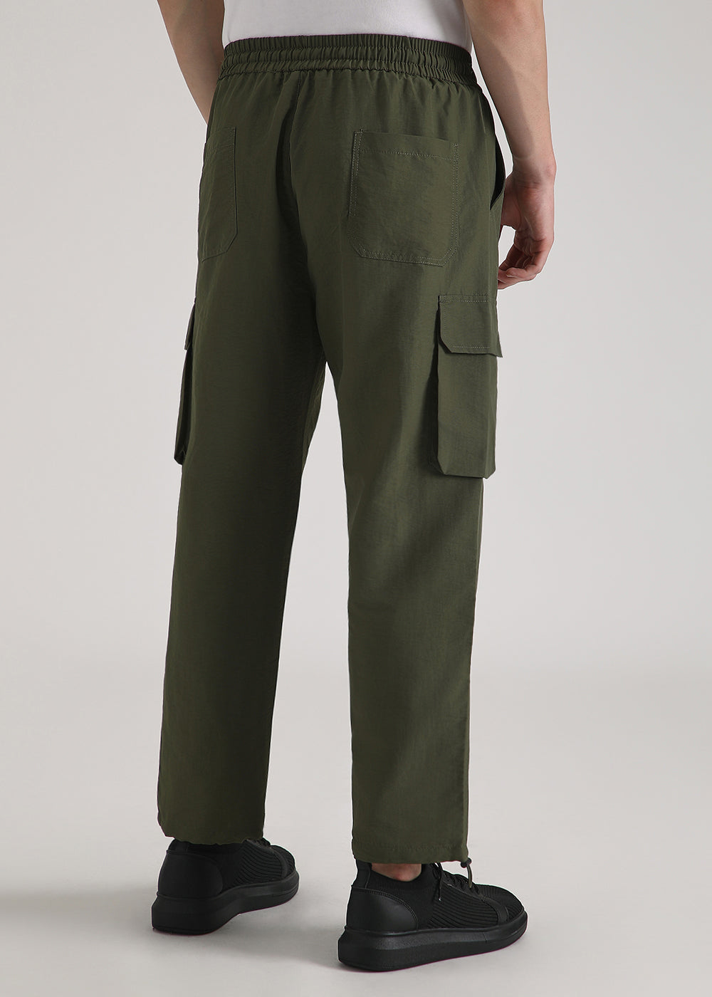 Dark Olive Relaxed Fit Cargo Pant