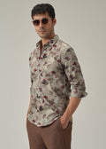 Dusty Rose Floral Print Shirt