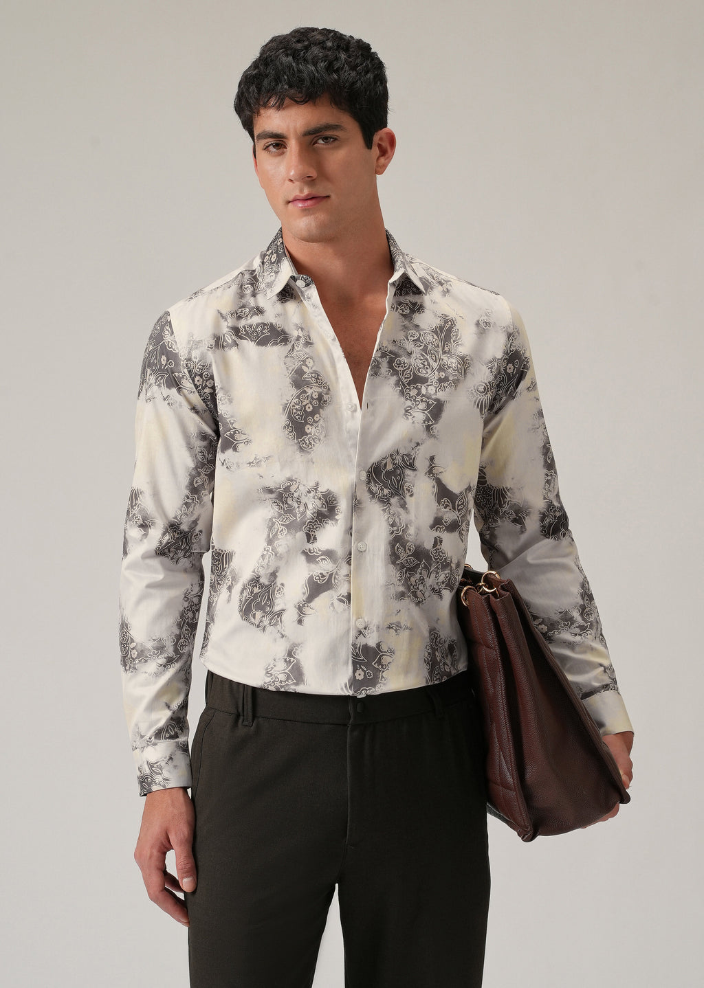 Faded Motif Print Shirt