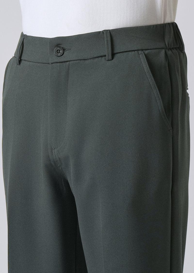 Fern Green Relaxed Fit Trousers