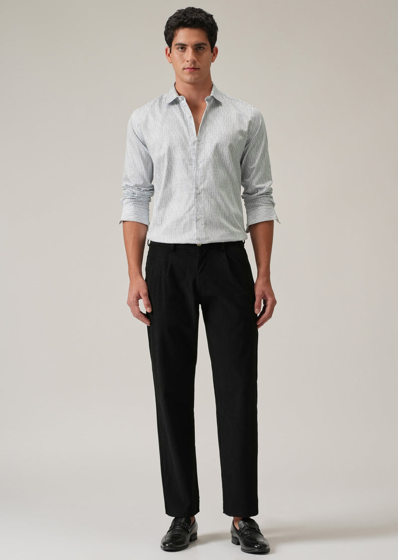 Fine Line Stripe Print Shirt