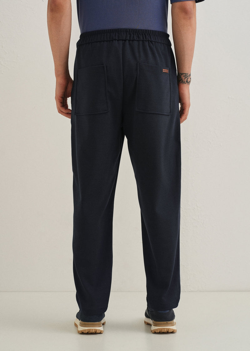 Flexi Dark Blue Korean Trouser