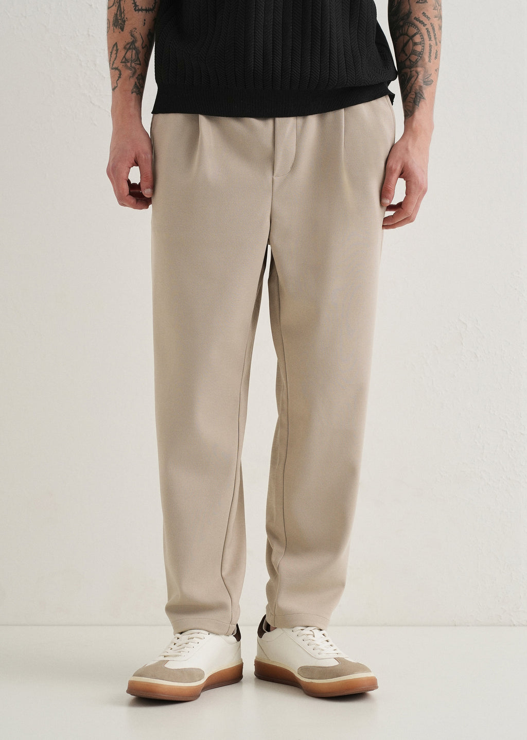 Flexi Sand Beige Korean Trouser