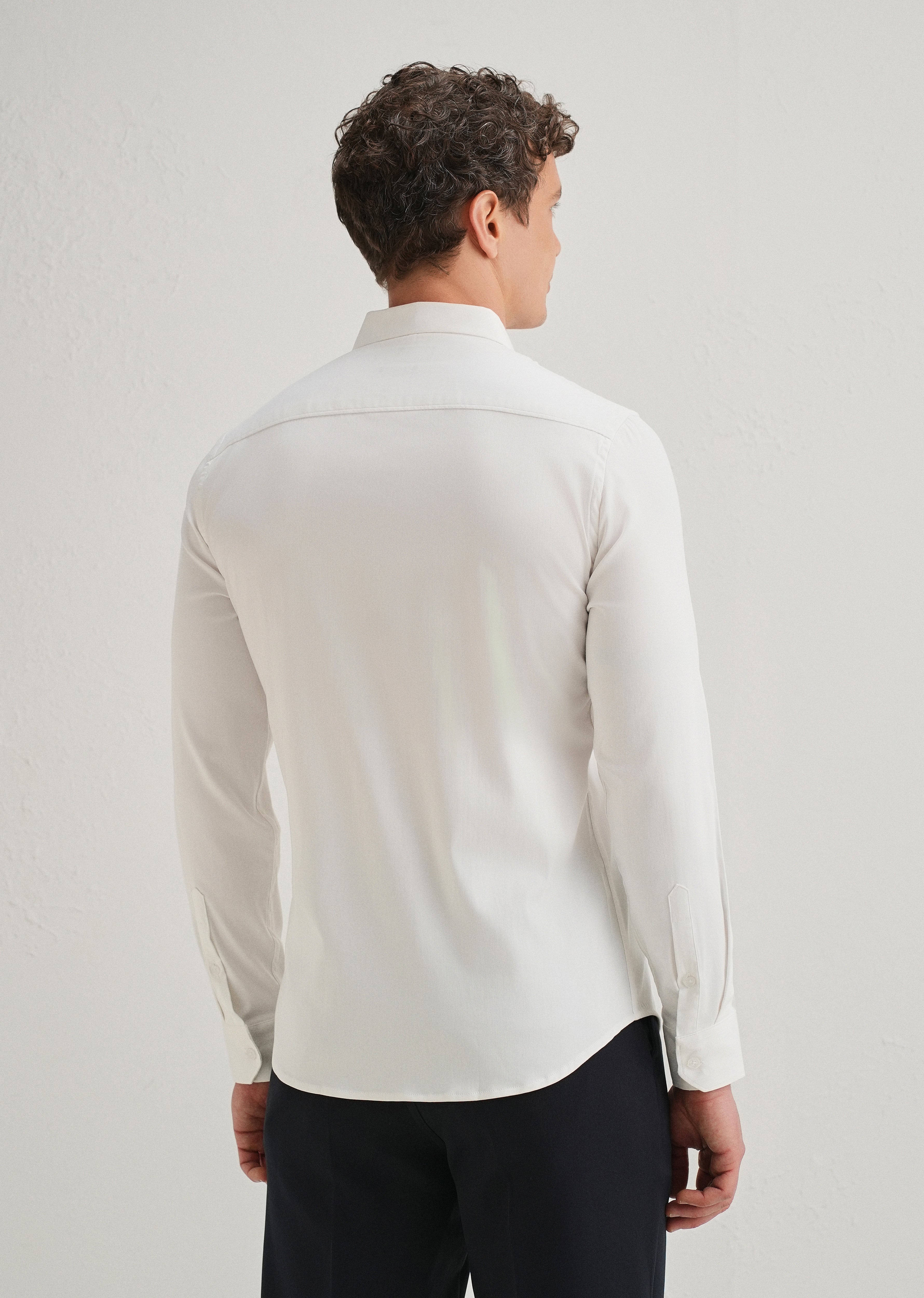 Floral Artistry White Designer Shirt