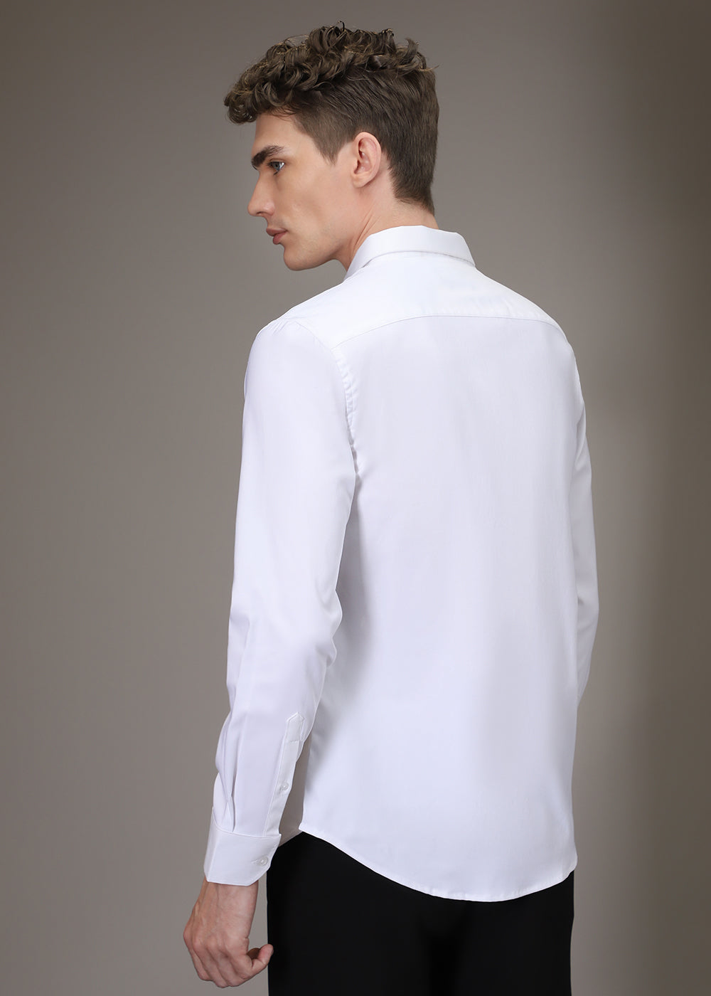 Flutter Embroidery White Designer Shirt