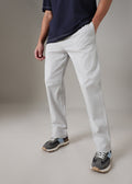 Grey Cotton Drawstring Pant