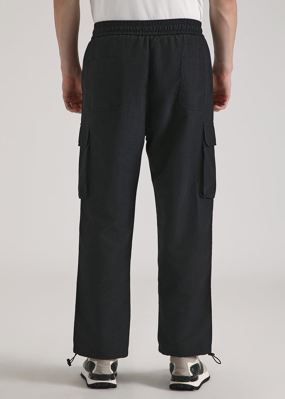 Black Relaxed Fit Cargo Pant