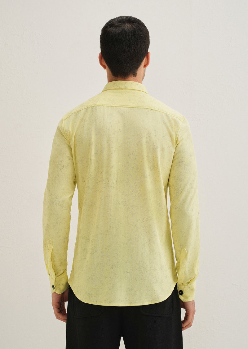Lemon Yellow Knitted Shirt