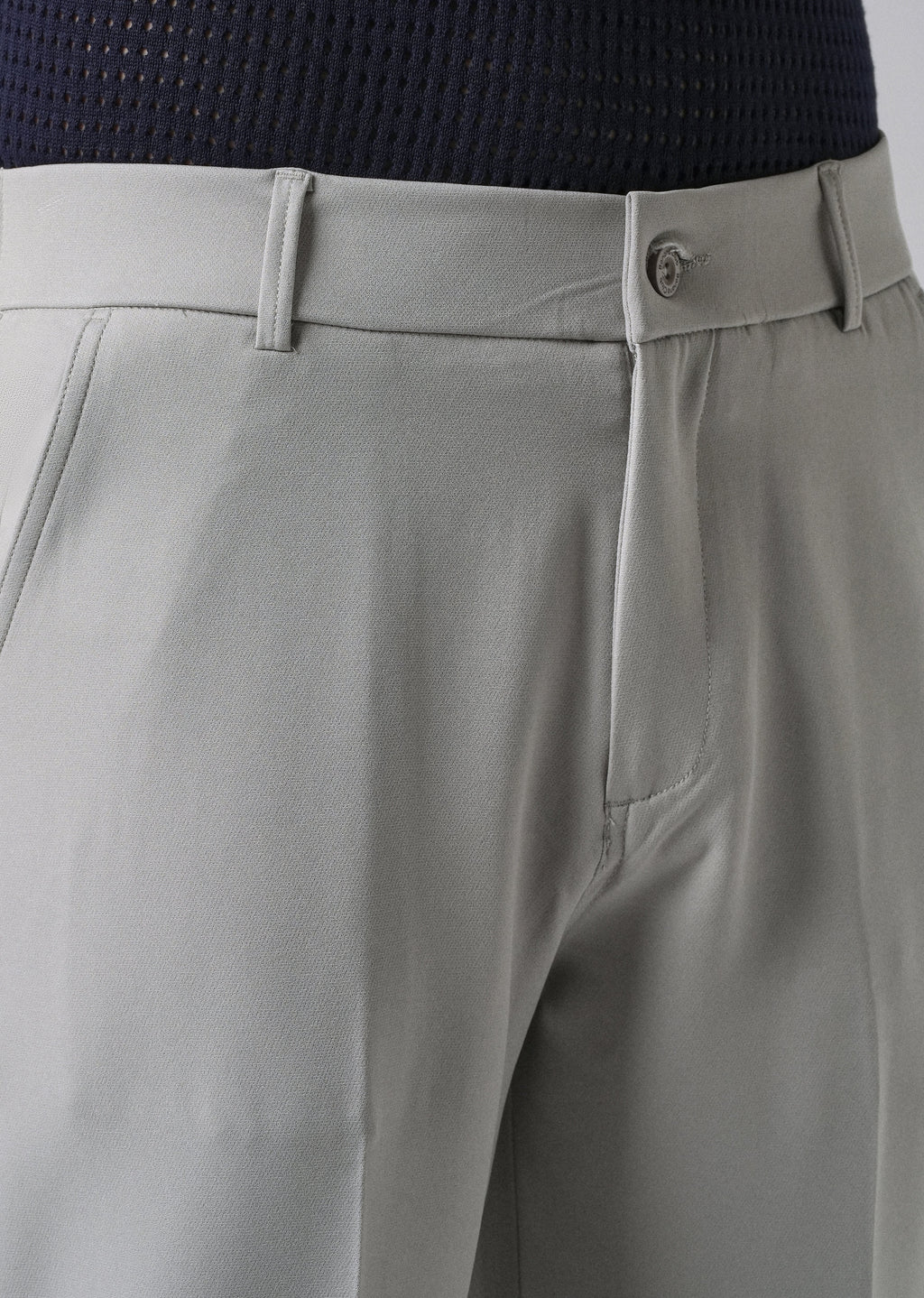 Ash Grey Relaxed Fit Trousers