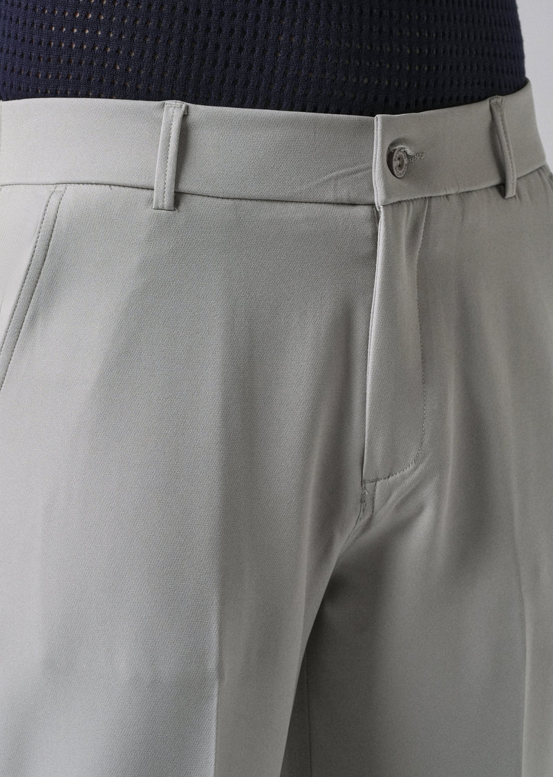 Ash Grey Relaxed Fit Trousers