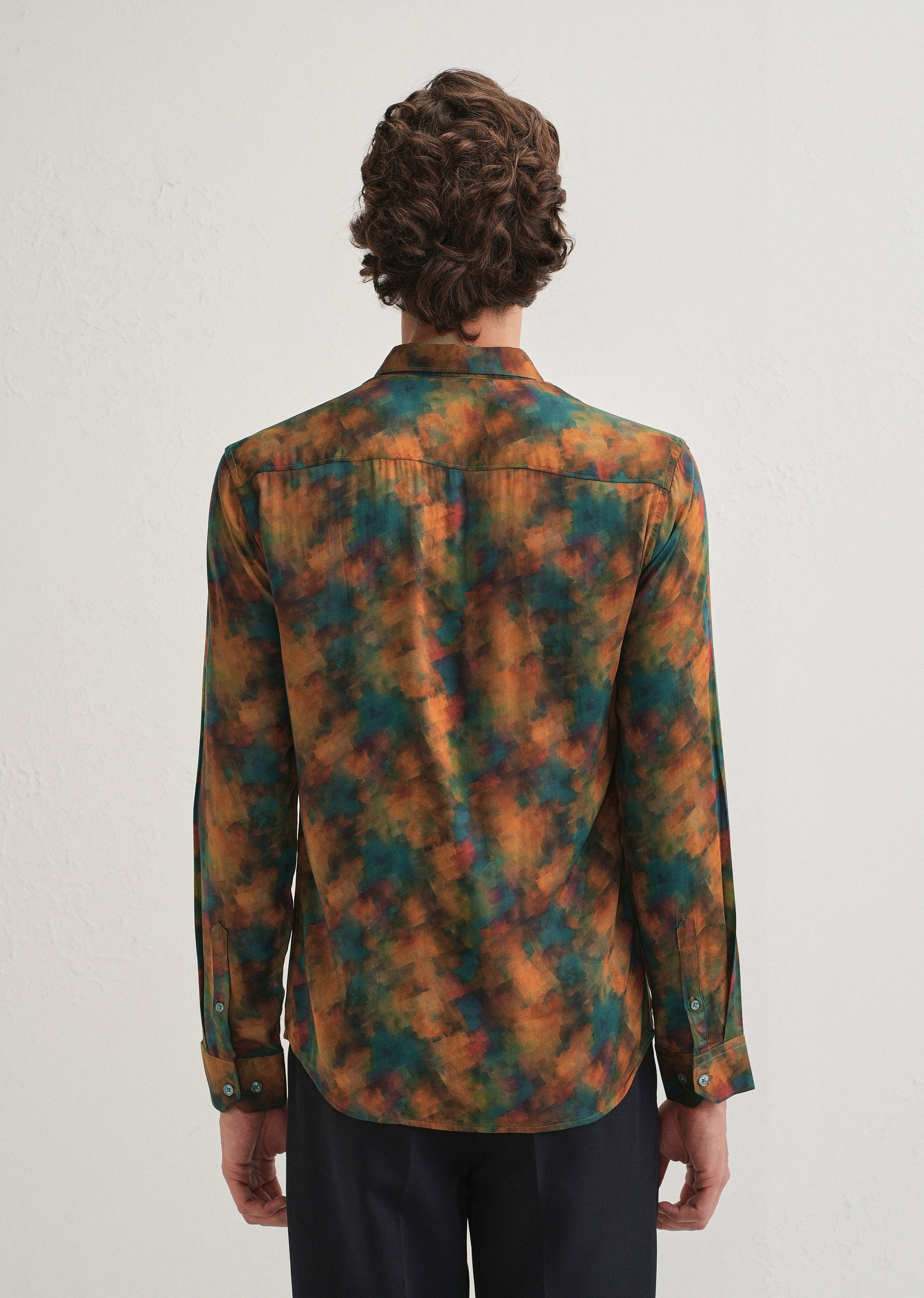 Multi Color Abstract Printed Shirt