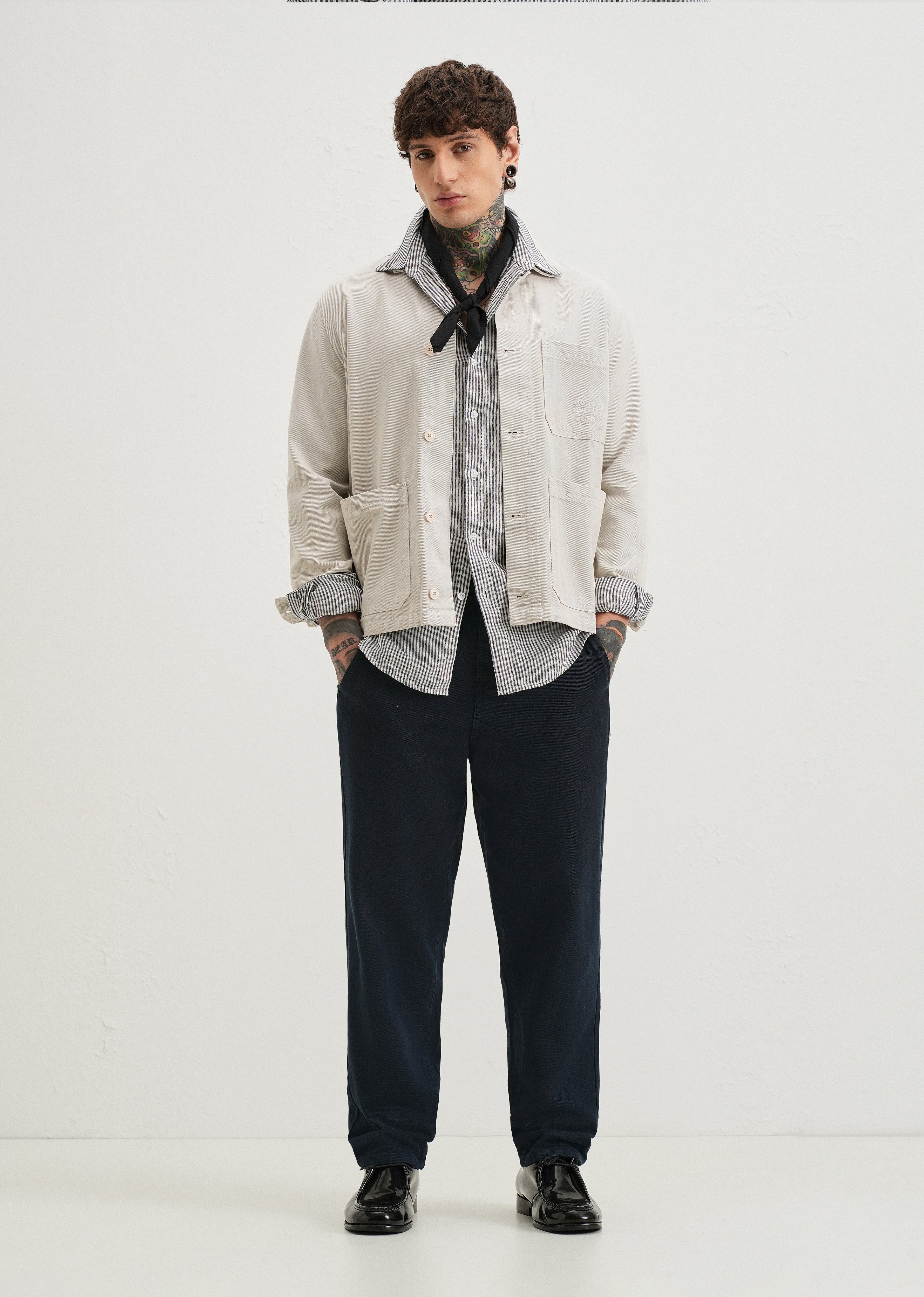 Navy Blue Drill Denim
