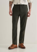 Olive Comfort Fit linen Pant