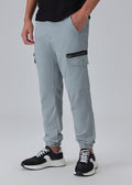 Oxford Gray Elasticated Cargo Pant