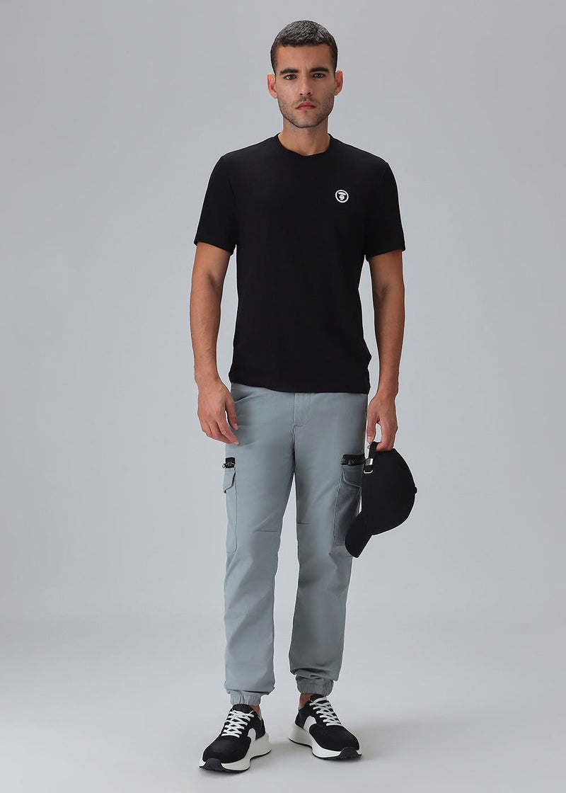 Oxford Gray Elasticated Cargo Pant
