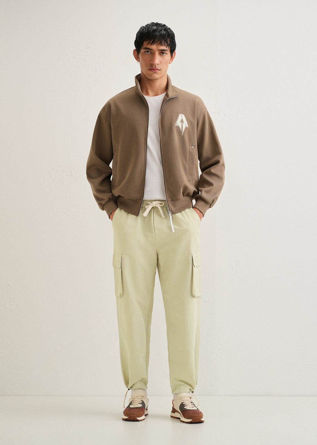 Pastel Green Relaxed Fit Cargo Pant