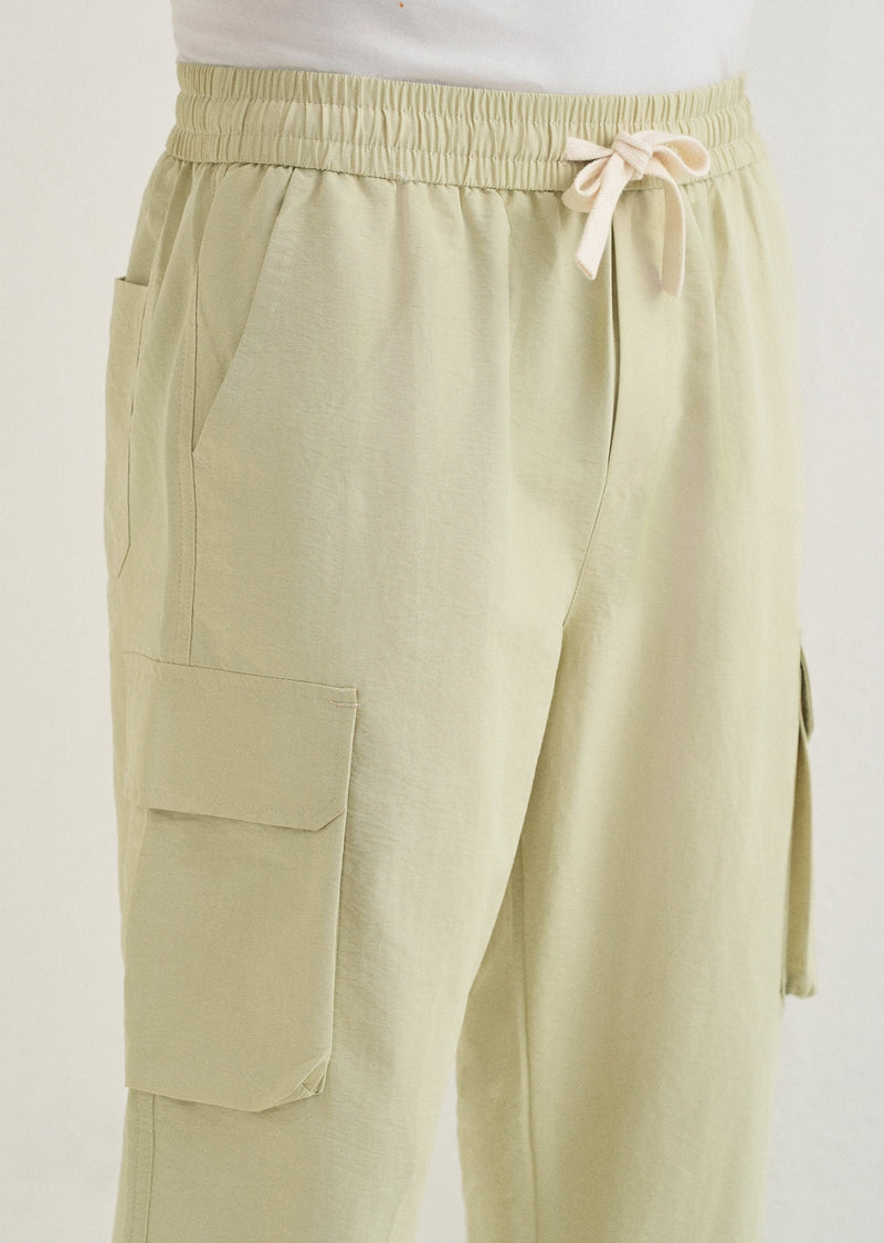 Pastel Green Relaxed Fit Cargo Pant