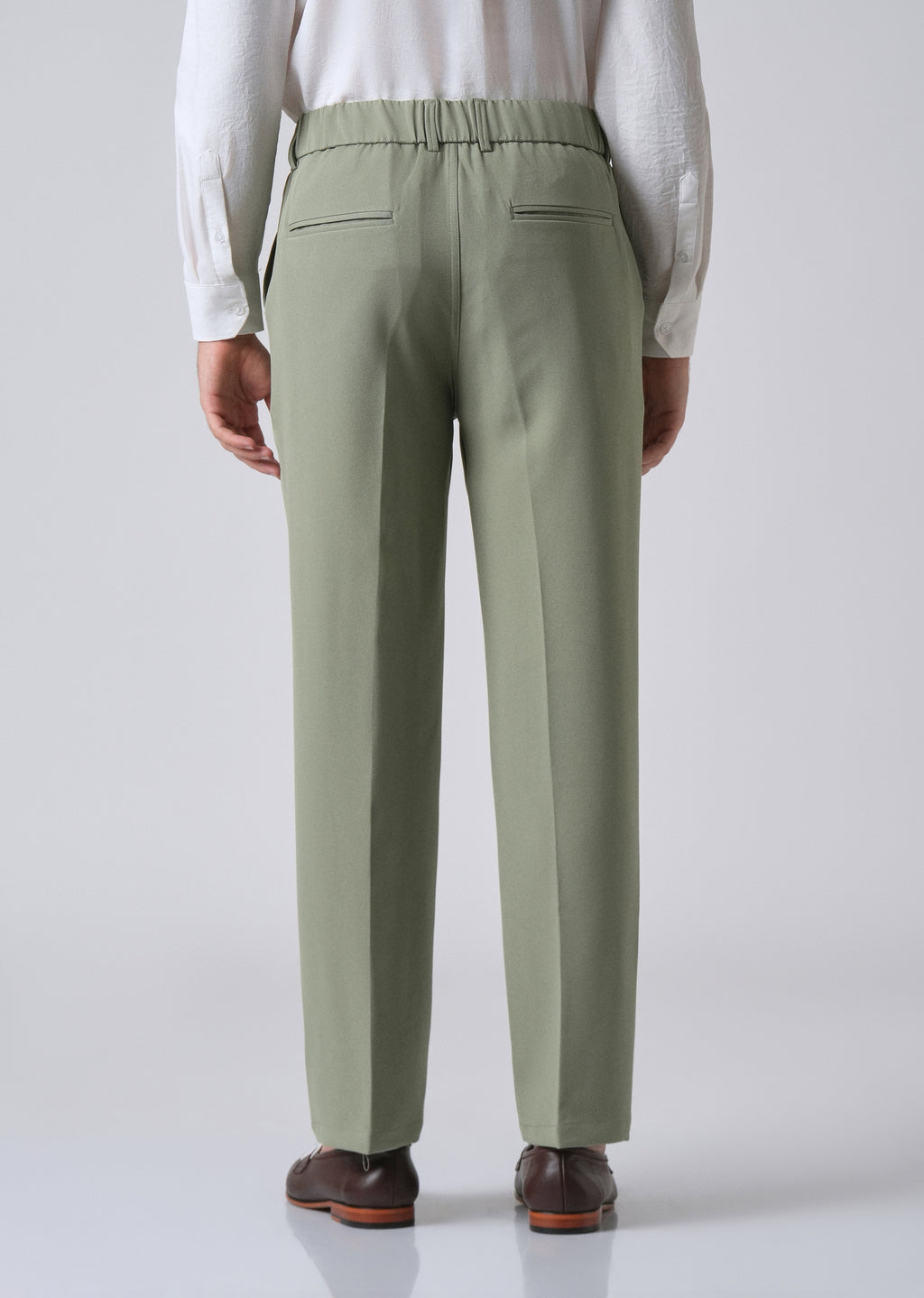 Pastel Green Relaxed Fit Trousers
