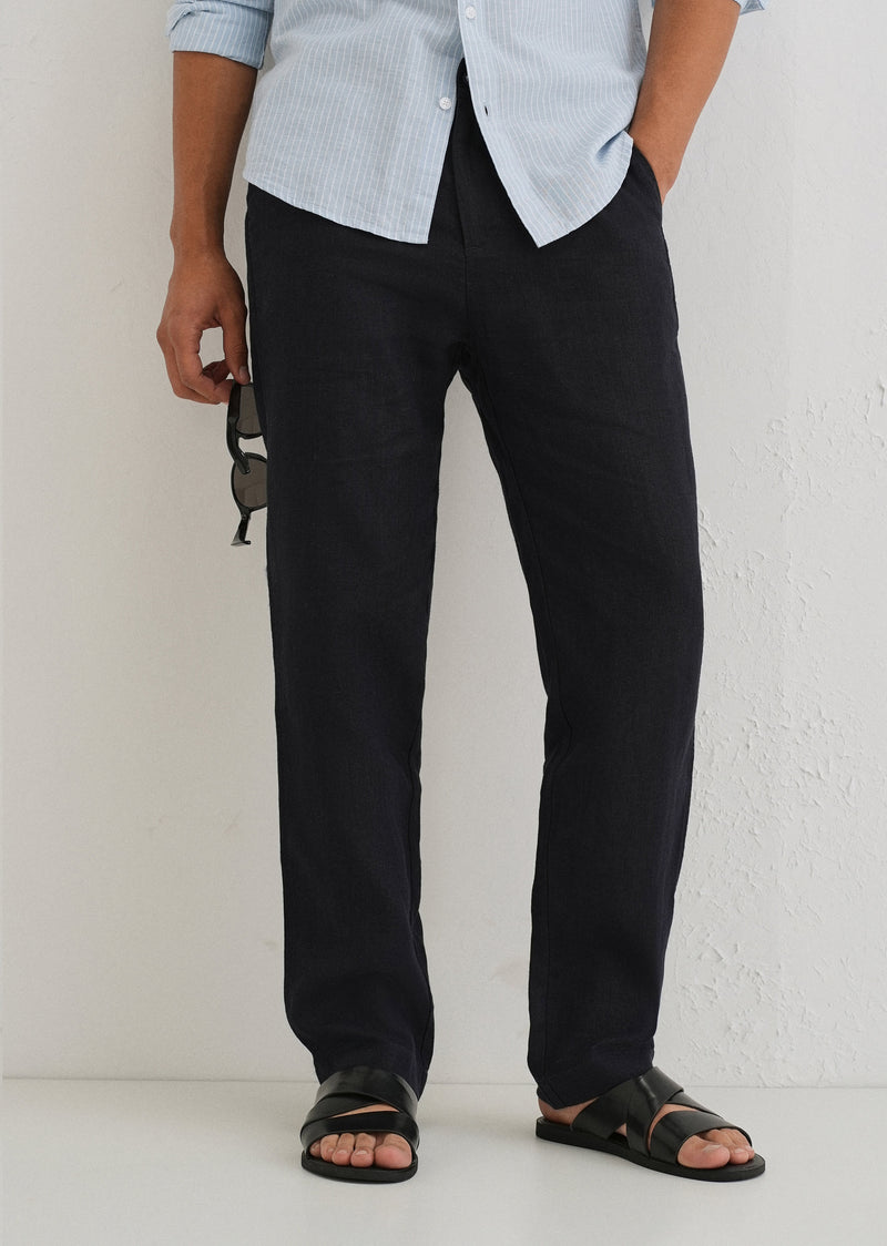 Prussian Blue Linen pant