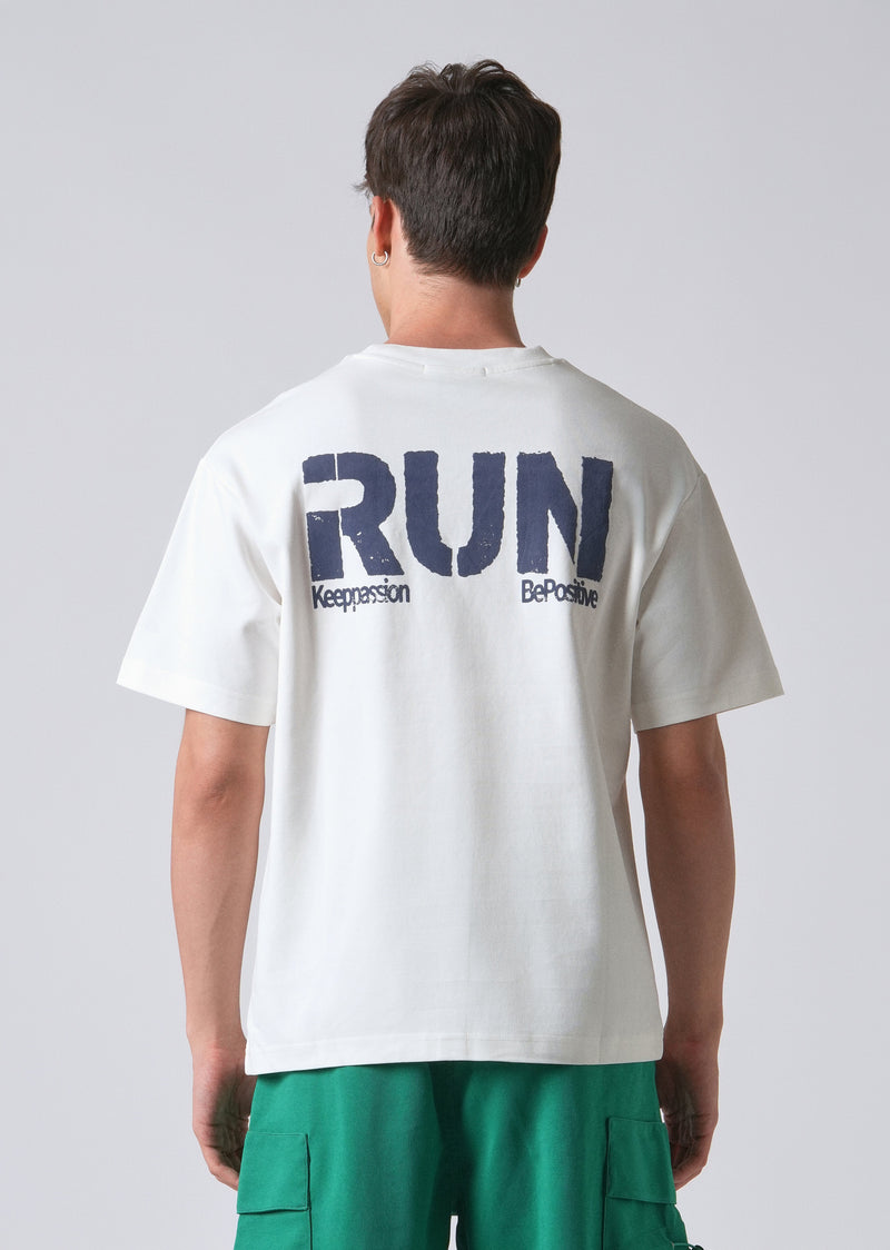 Radiant Run White Oversized T-shirt