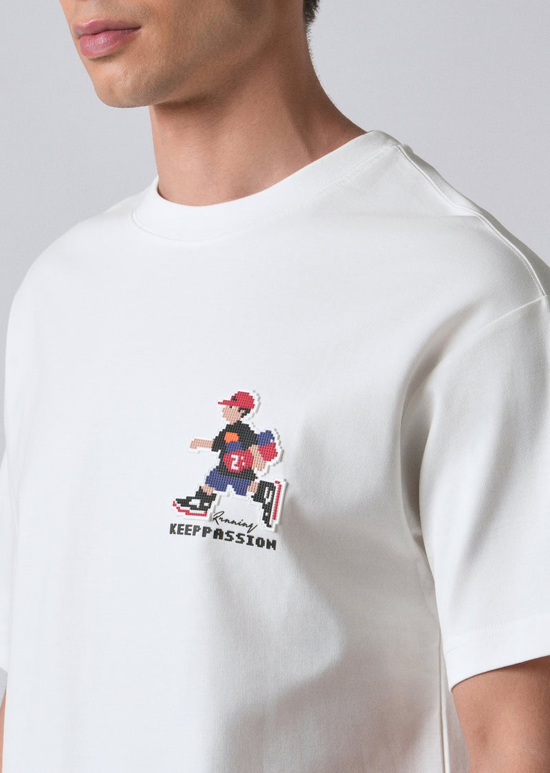 Radiant Run White Oversized T-shirt
