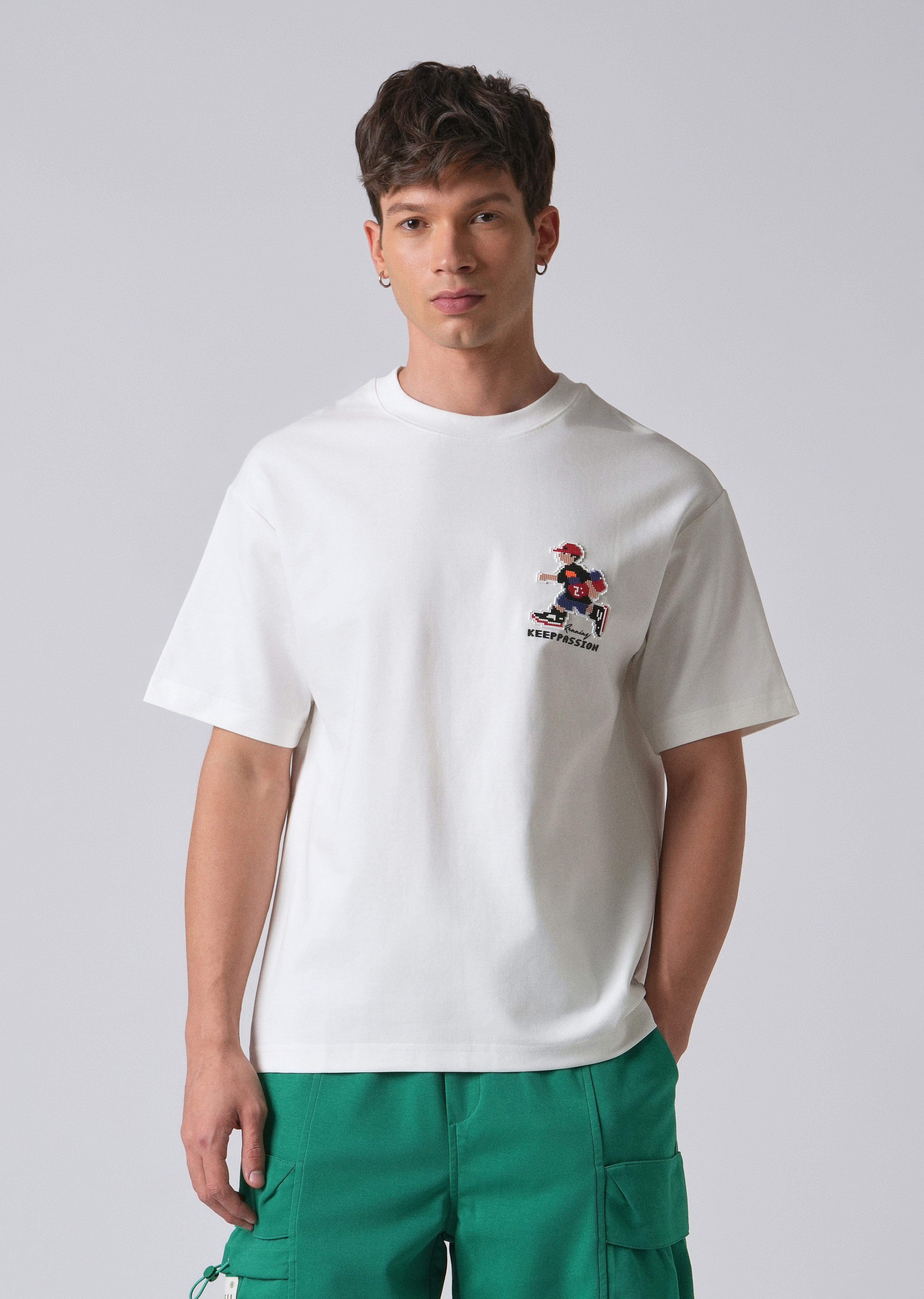 Radiant Run White Oversized T-shirt