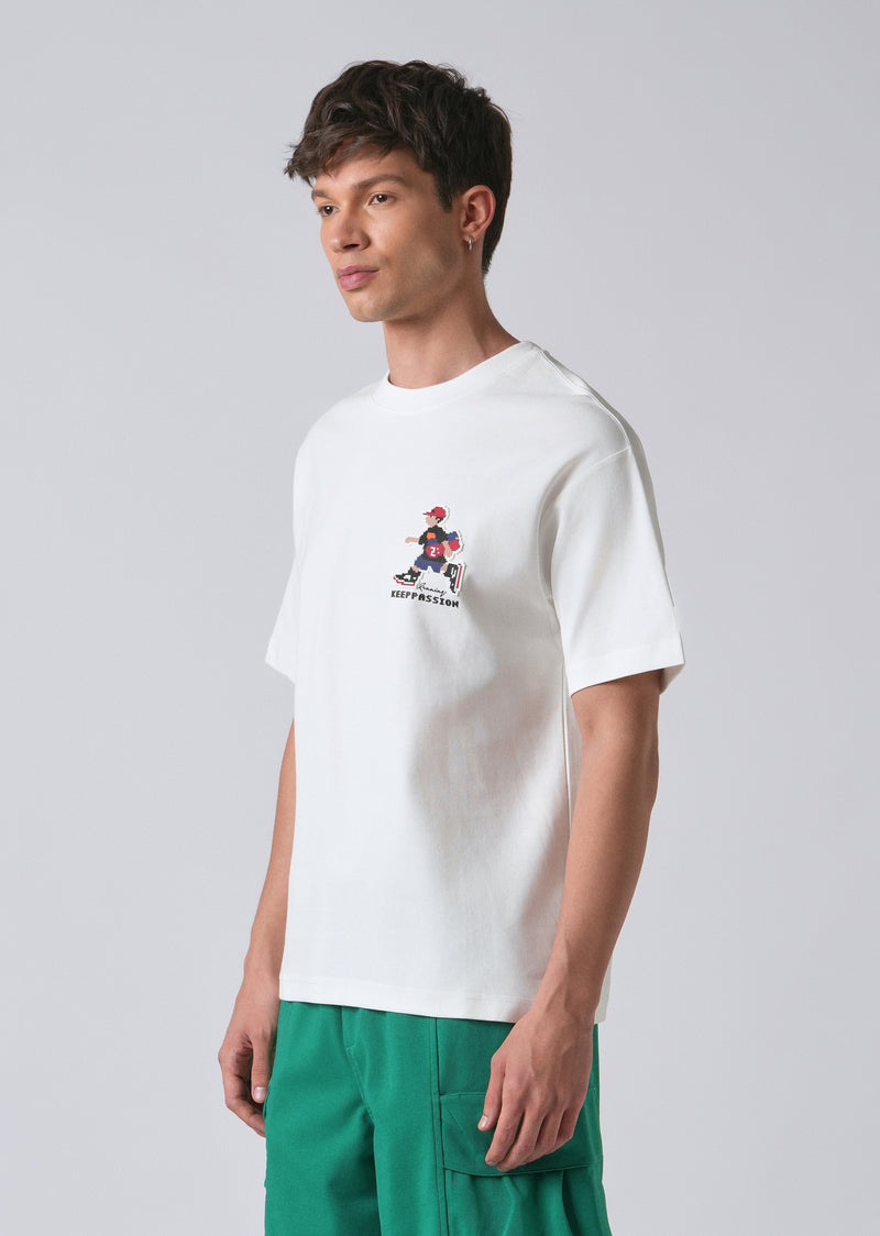 Radiant Run White Oversized T-shirt