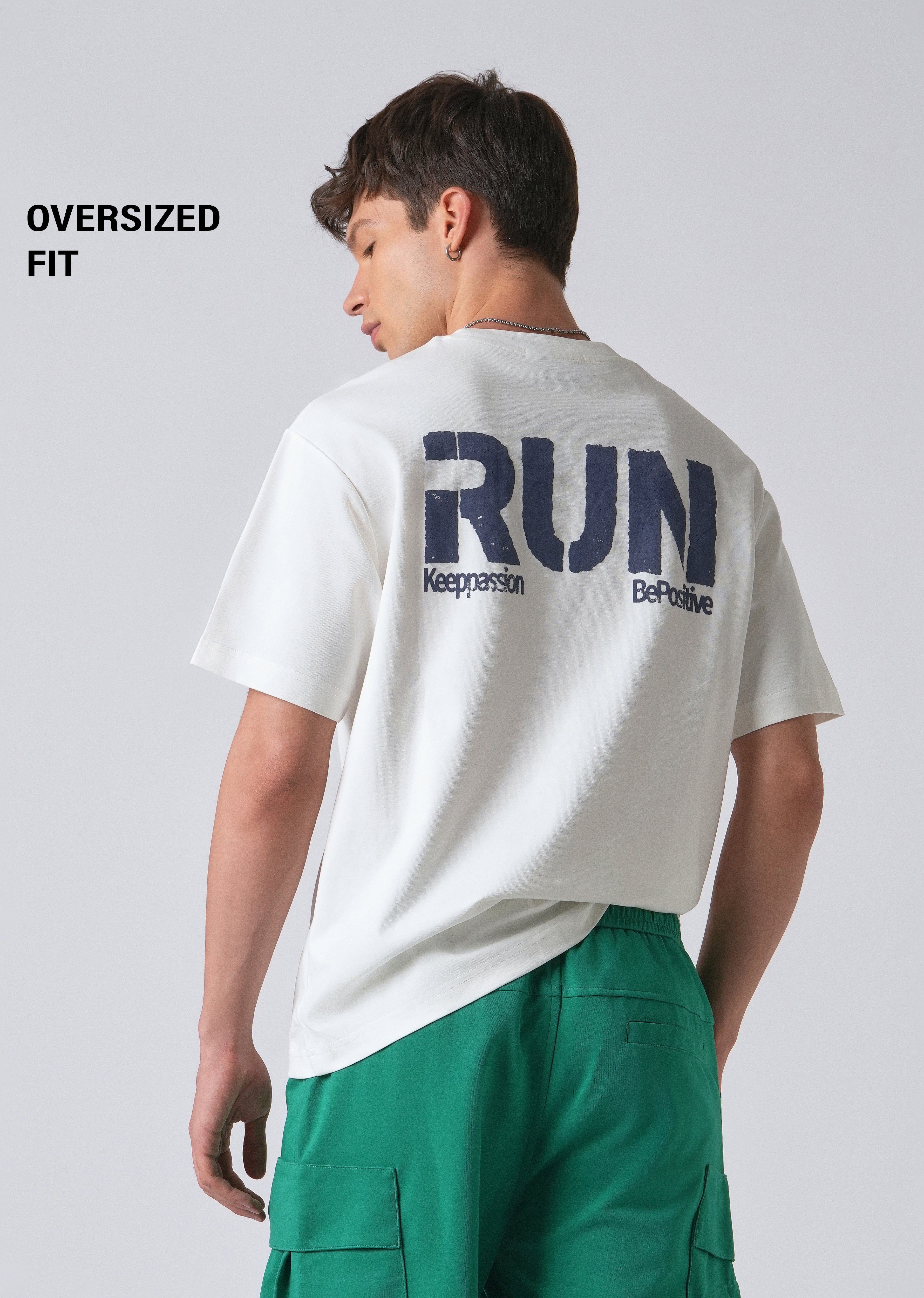 Radiant Run White Oversized T-shirt