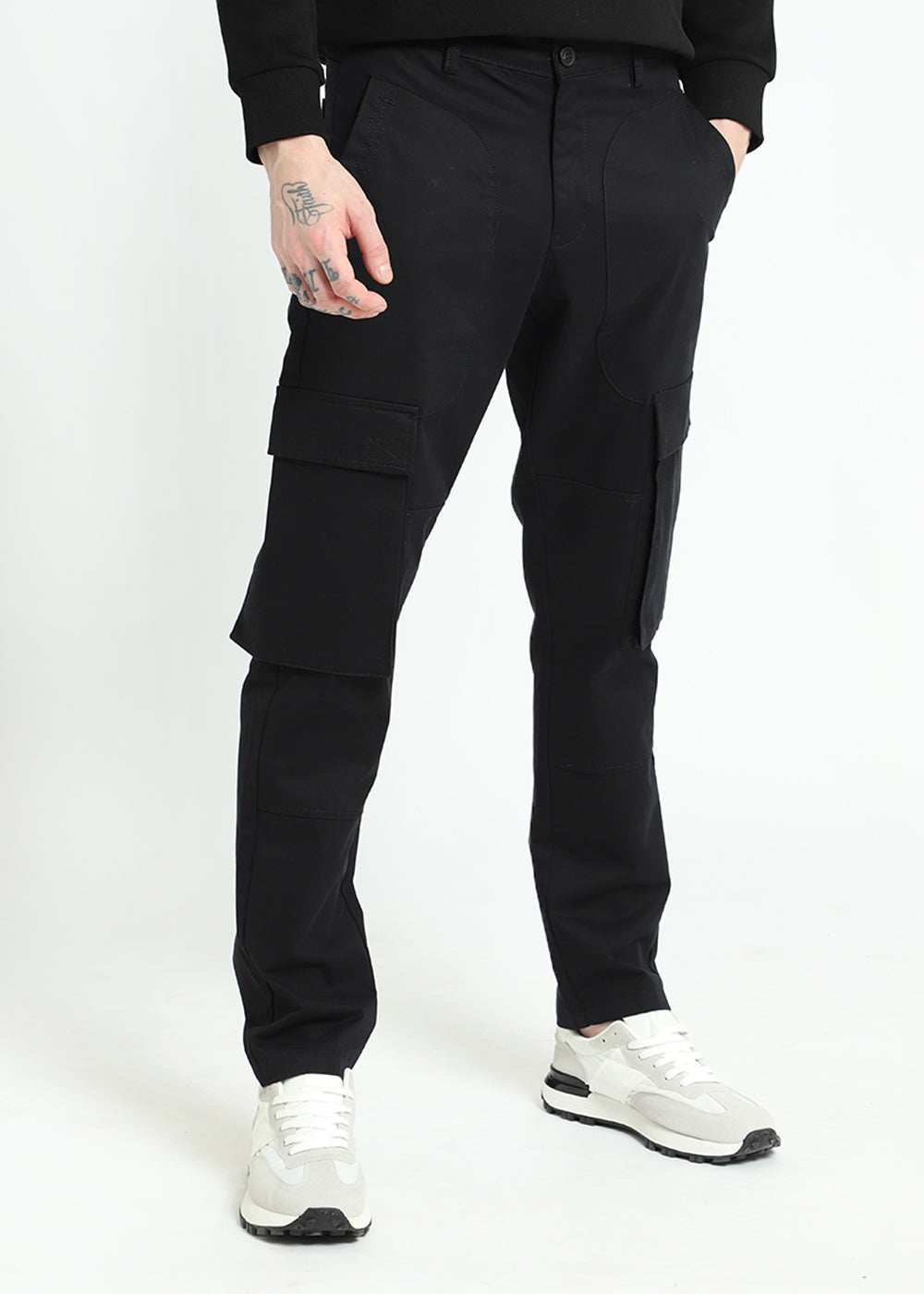Raven Black Cargo Pant
