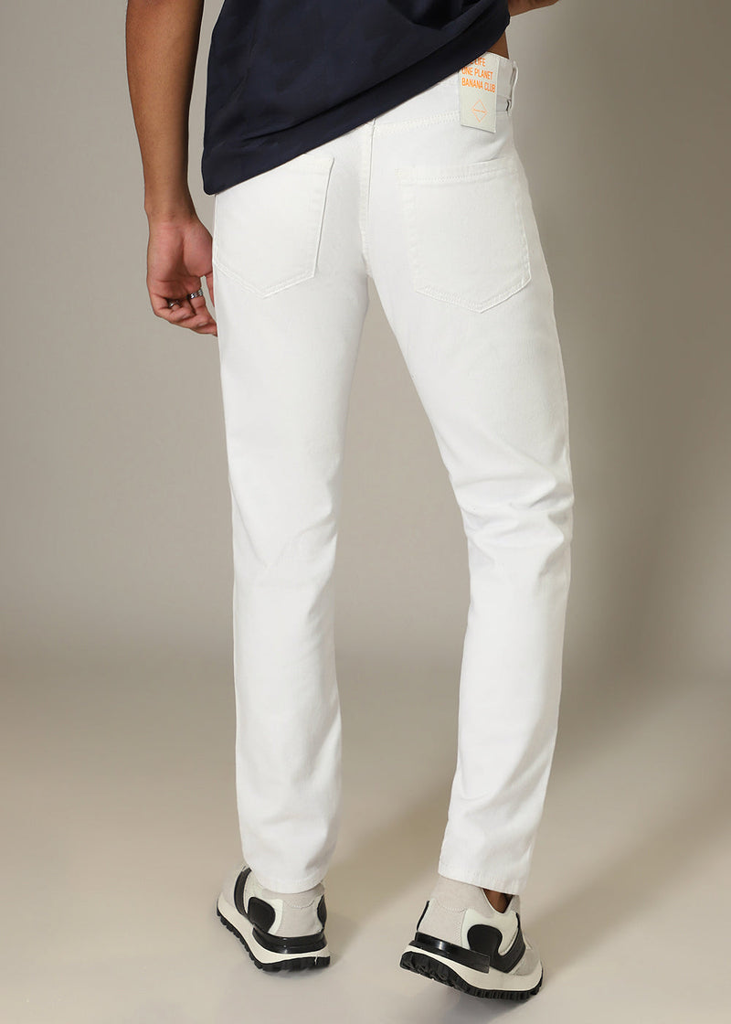 Ripped White Slim fit Jeans
