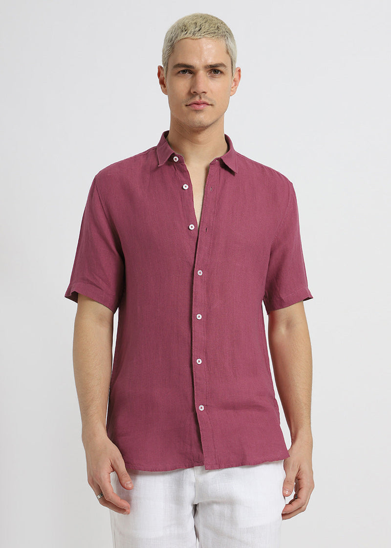 Garnet Rose Linen Shirt