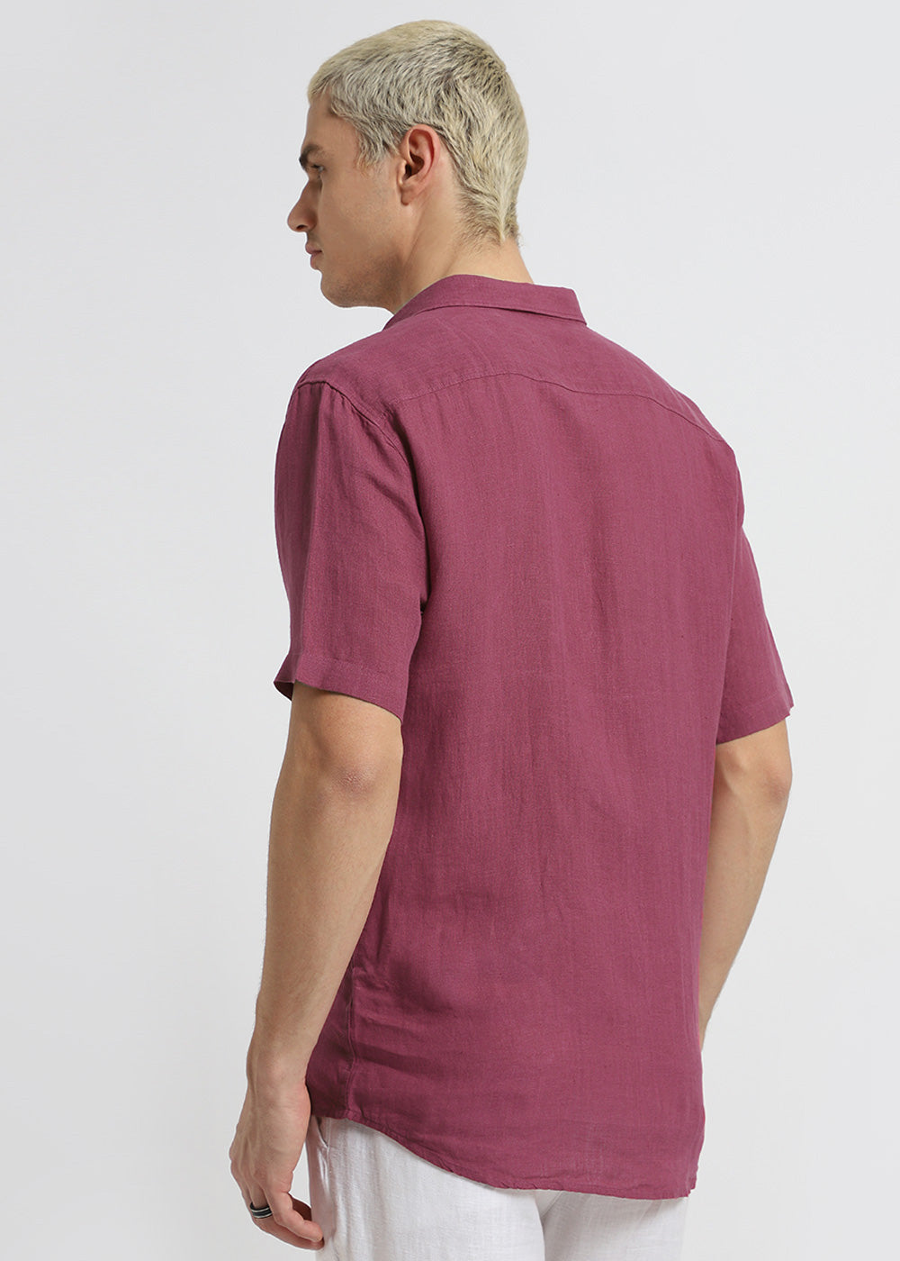Garnet Rose Linen Shirt