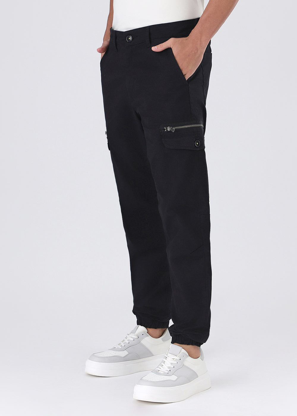 Royal Blue Elasticated Cargo Pant
