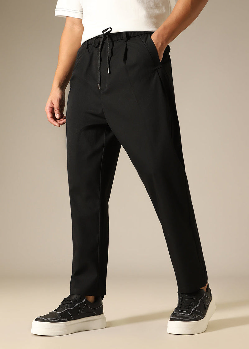 Sable Black Relaxed Fit Trouser