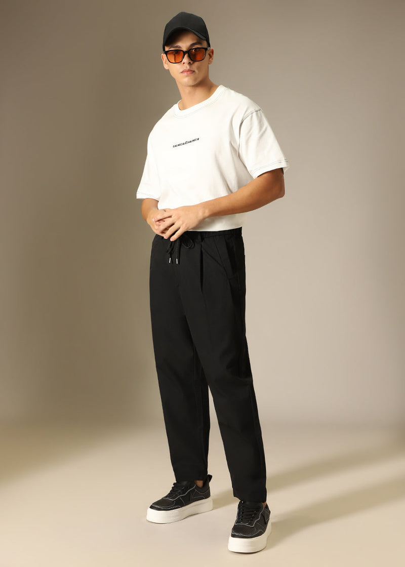 Sable Black Relaxed Fit Trouser