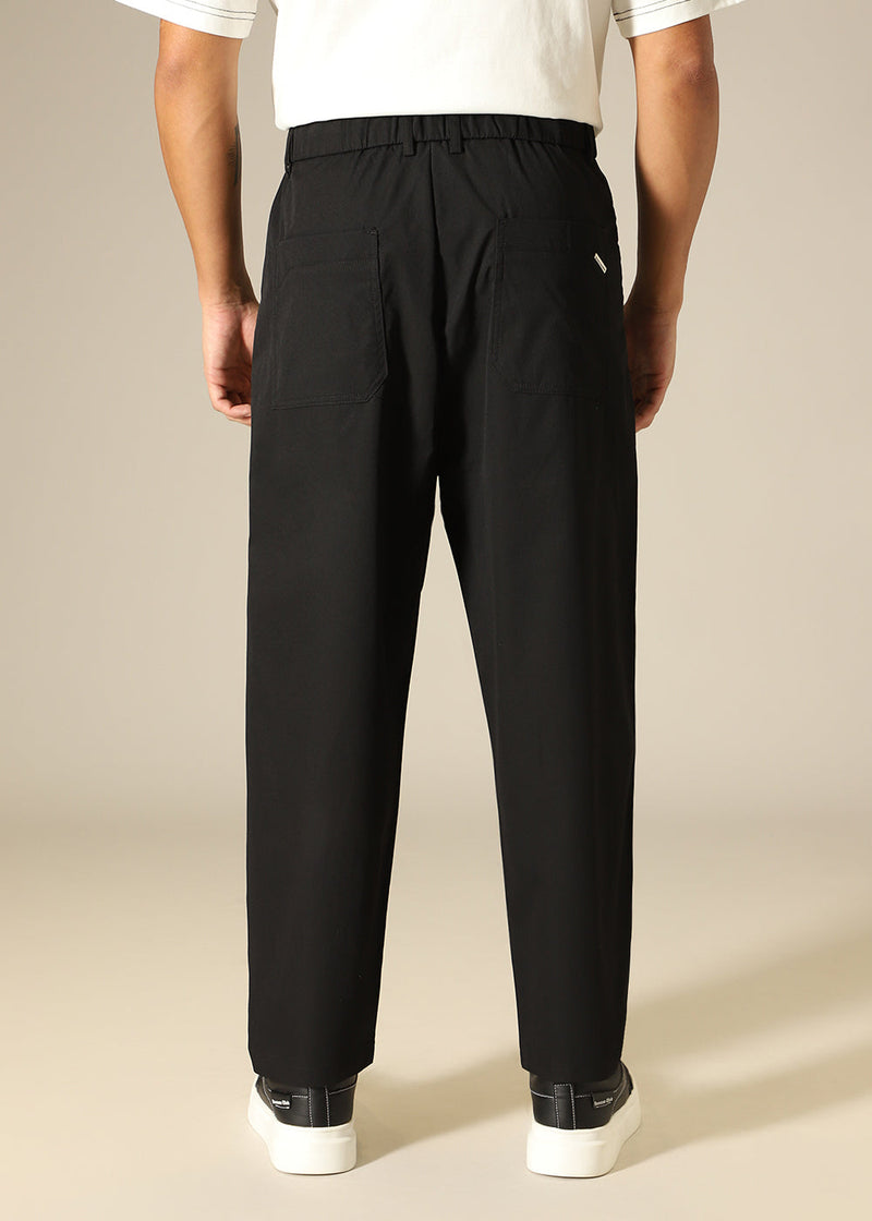 Sable Black Relaxed Fit Trouser