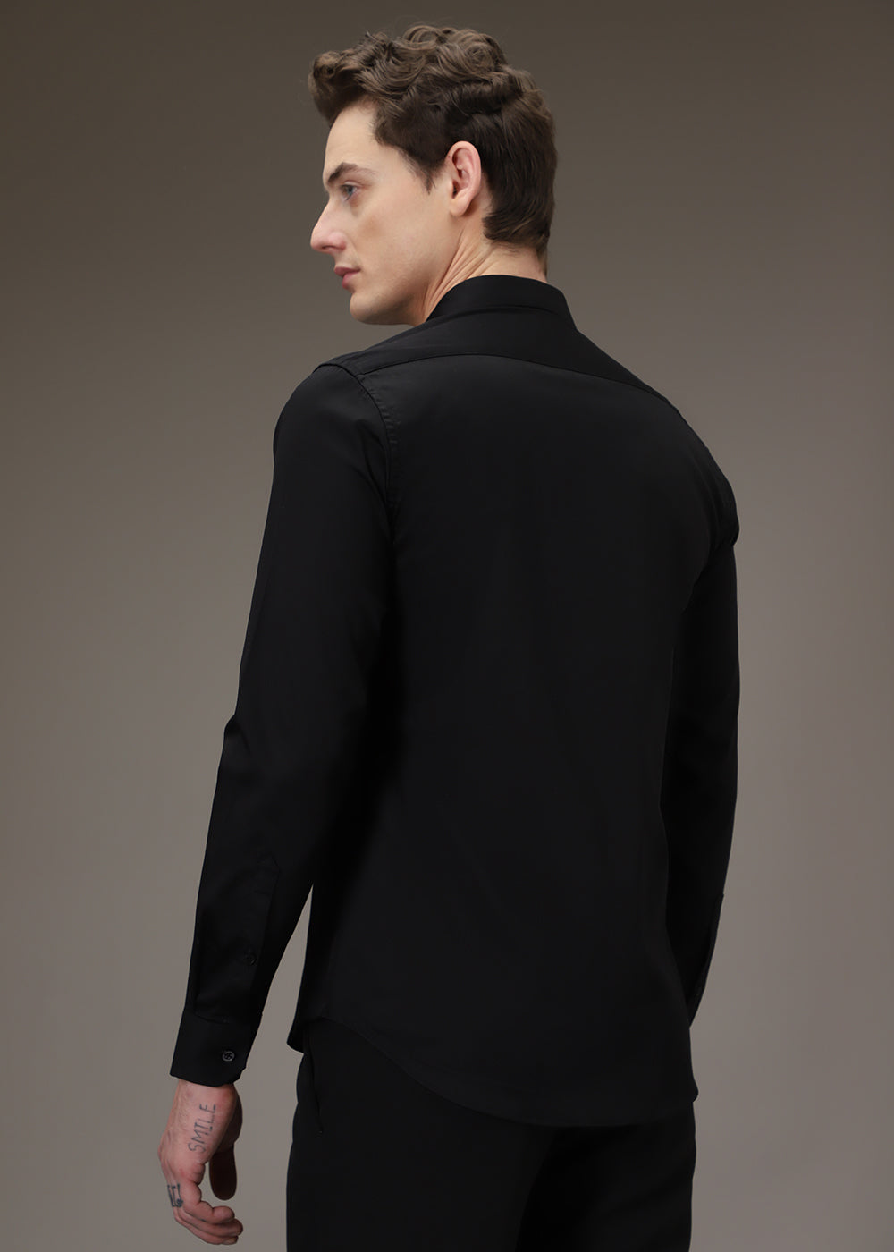 Sequence Debonair Designer Black Shirt