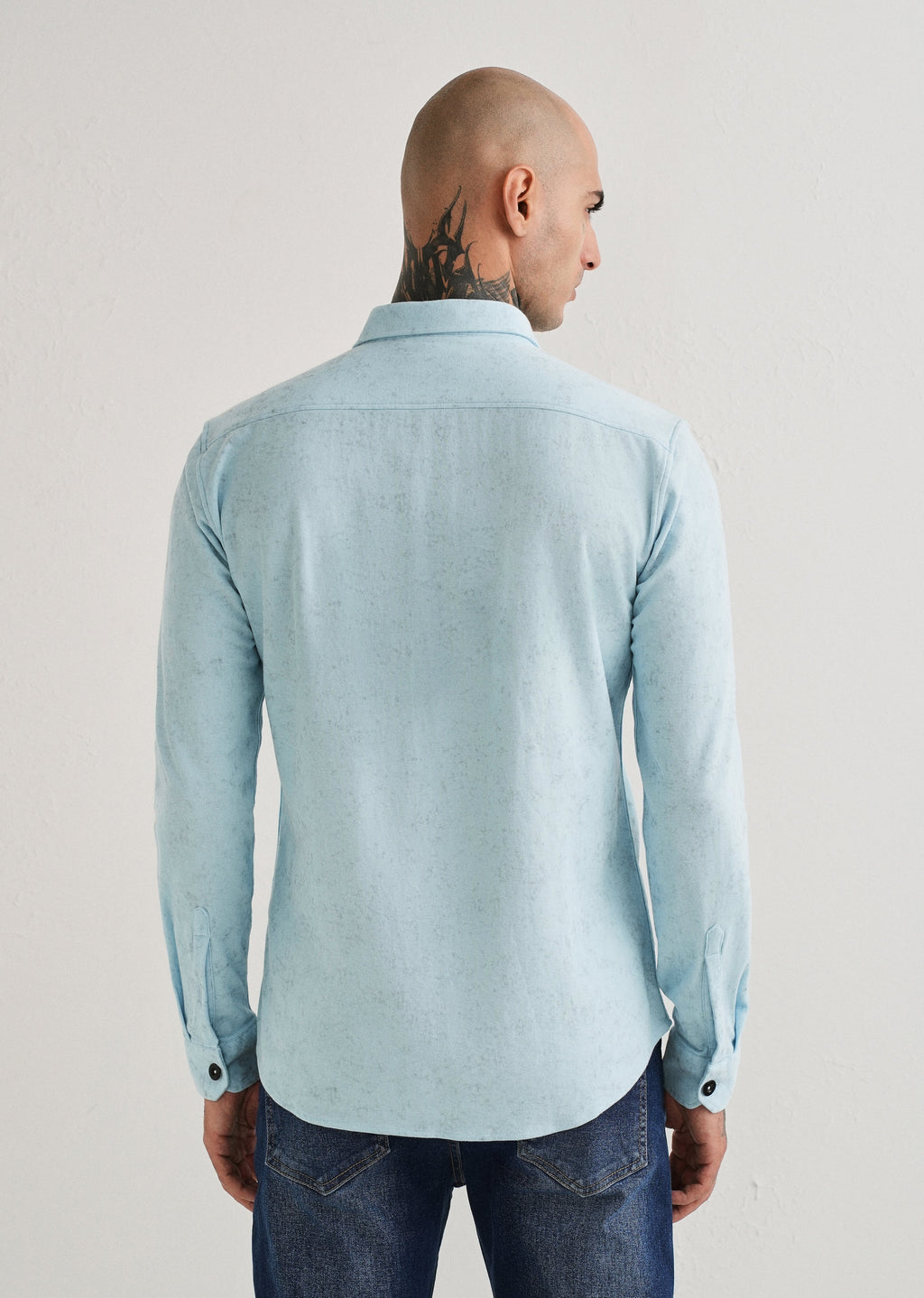 Sky Blue Knitted Shirt