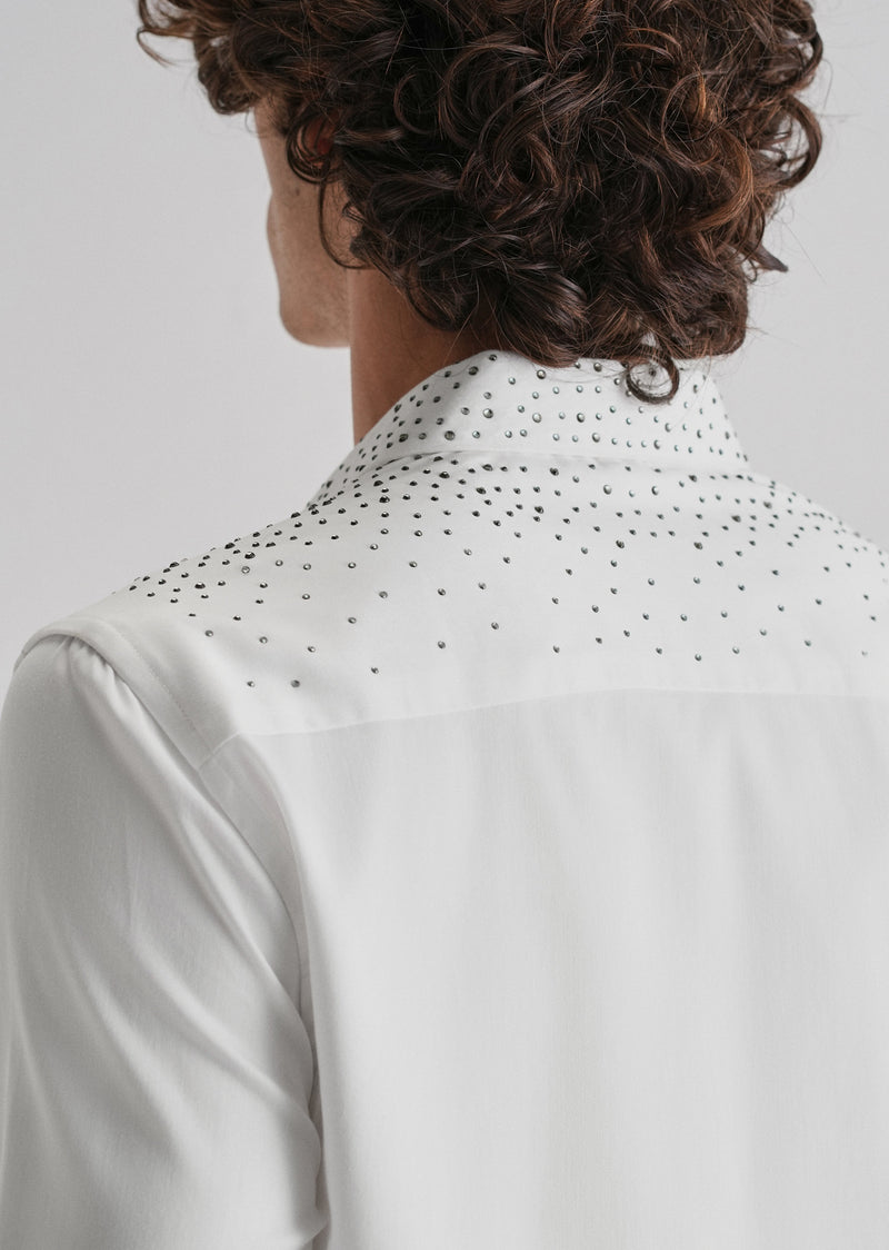 Stud White Designer Shirt