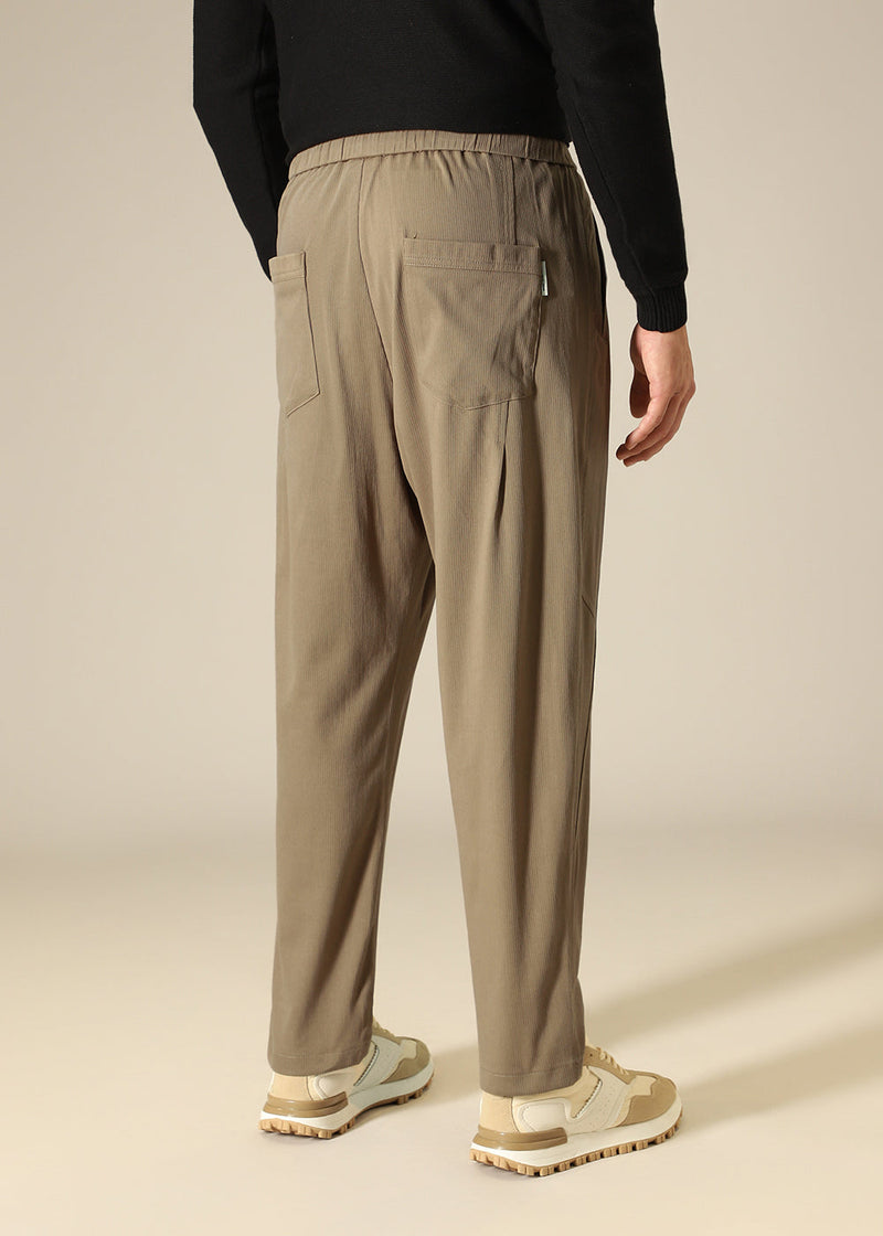 Tan Brown Relaxed Fit Trouser