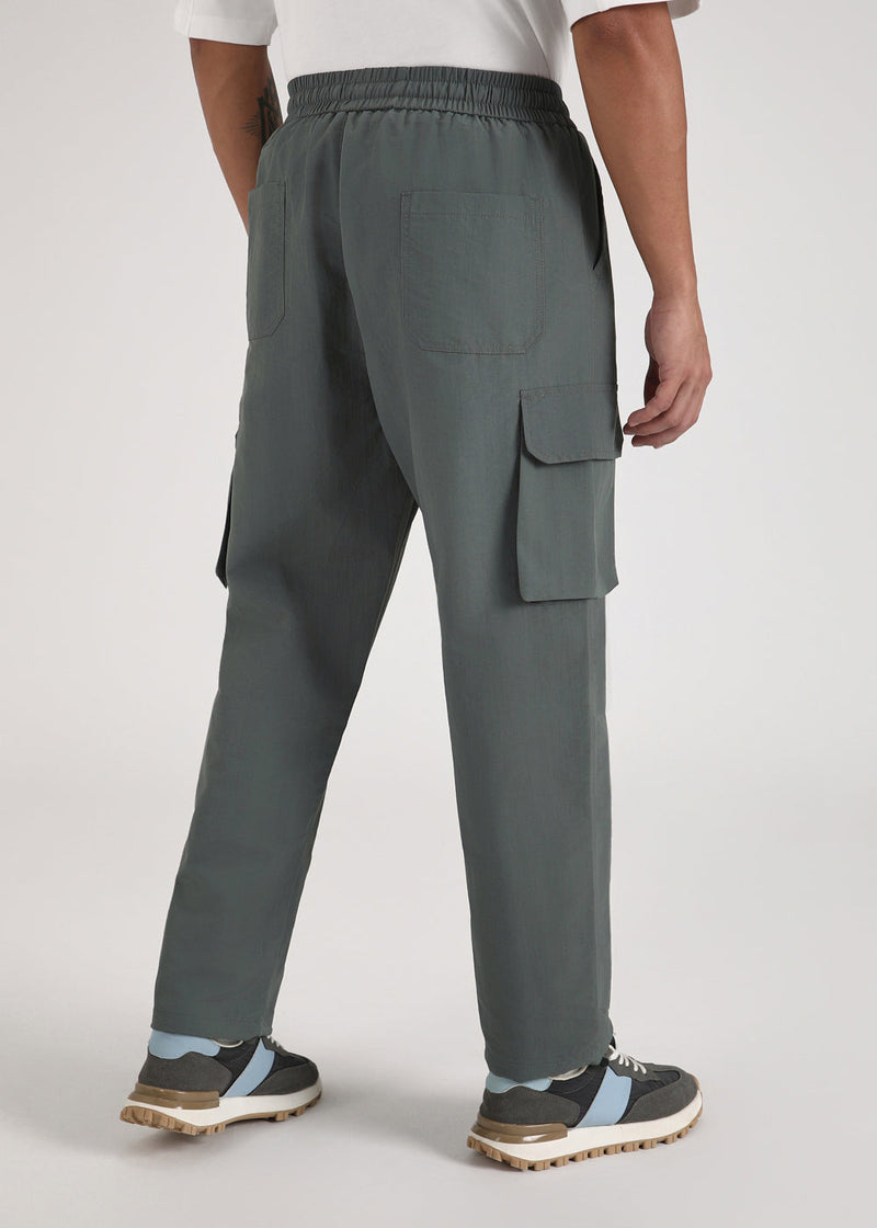 Sage Grey Relaxed Fit Cargo Pant