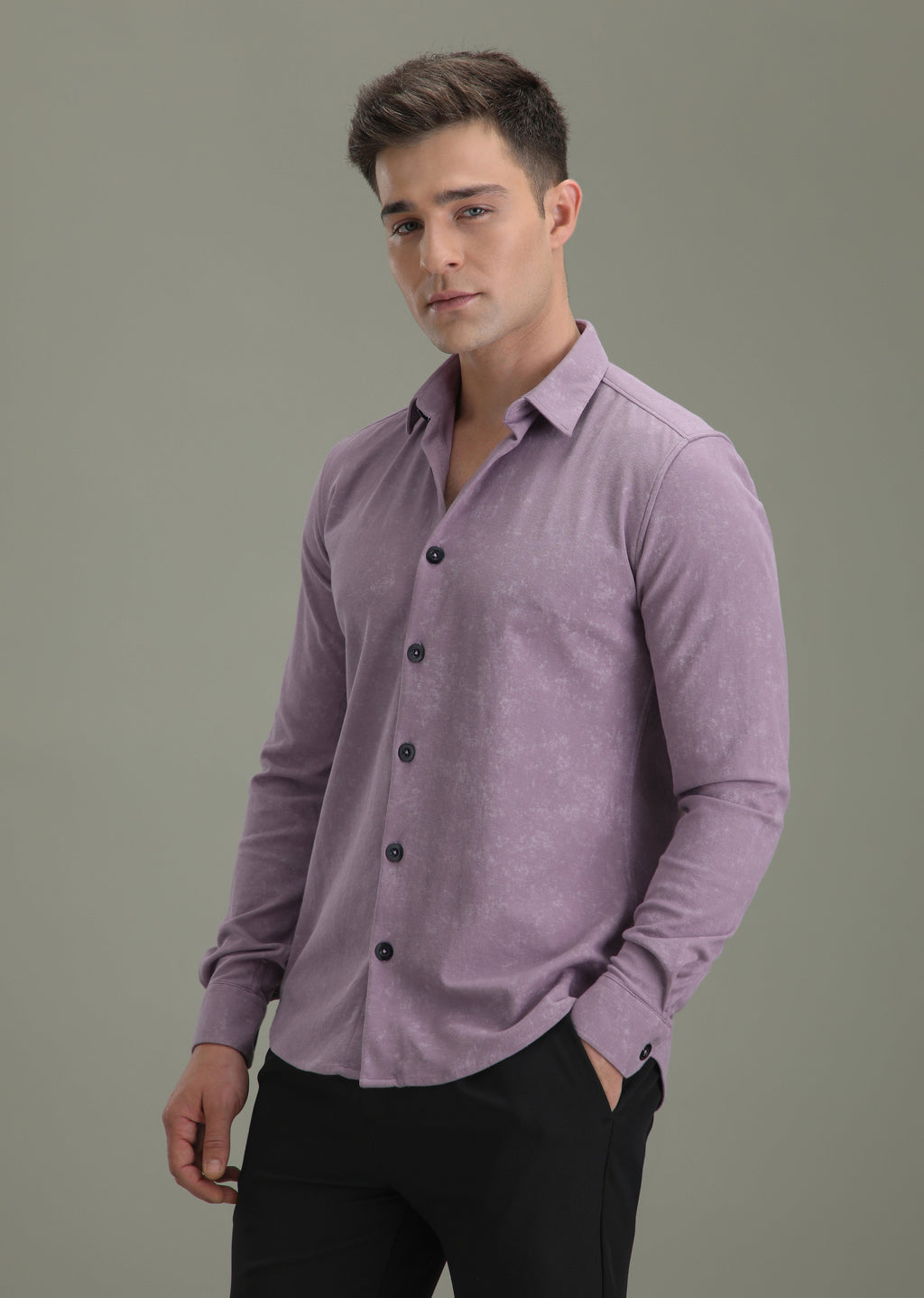 Violet Knitted Shirt
