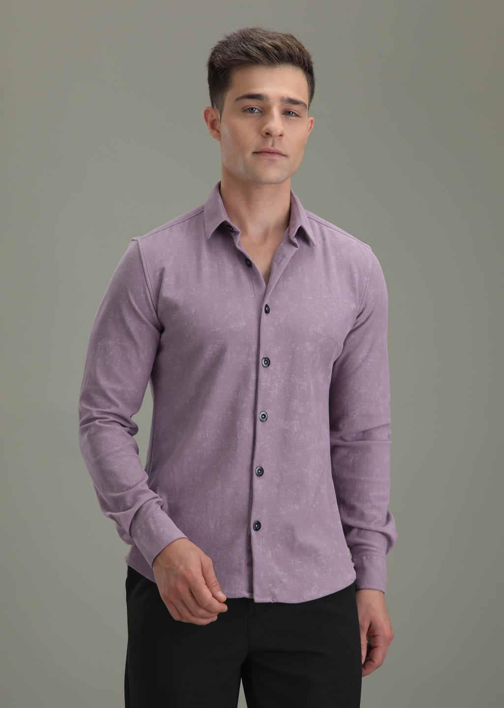 Violet Knitted Shirt