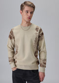 Waved Biege Sweatshirt