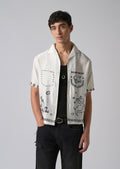White Folk Print Shirt