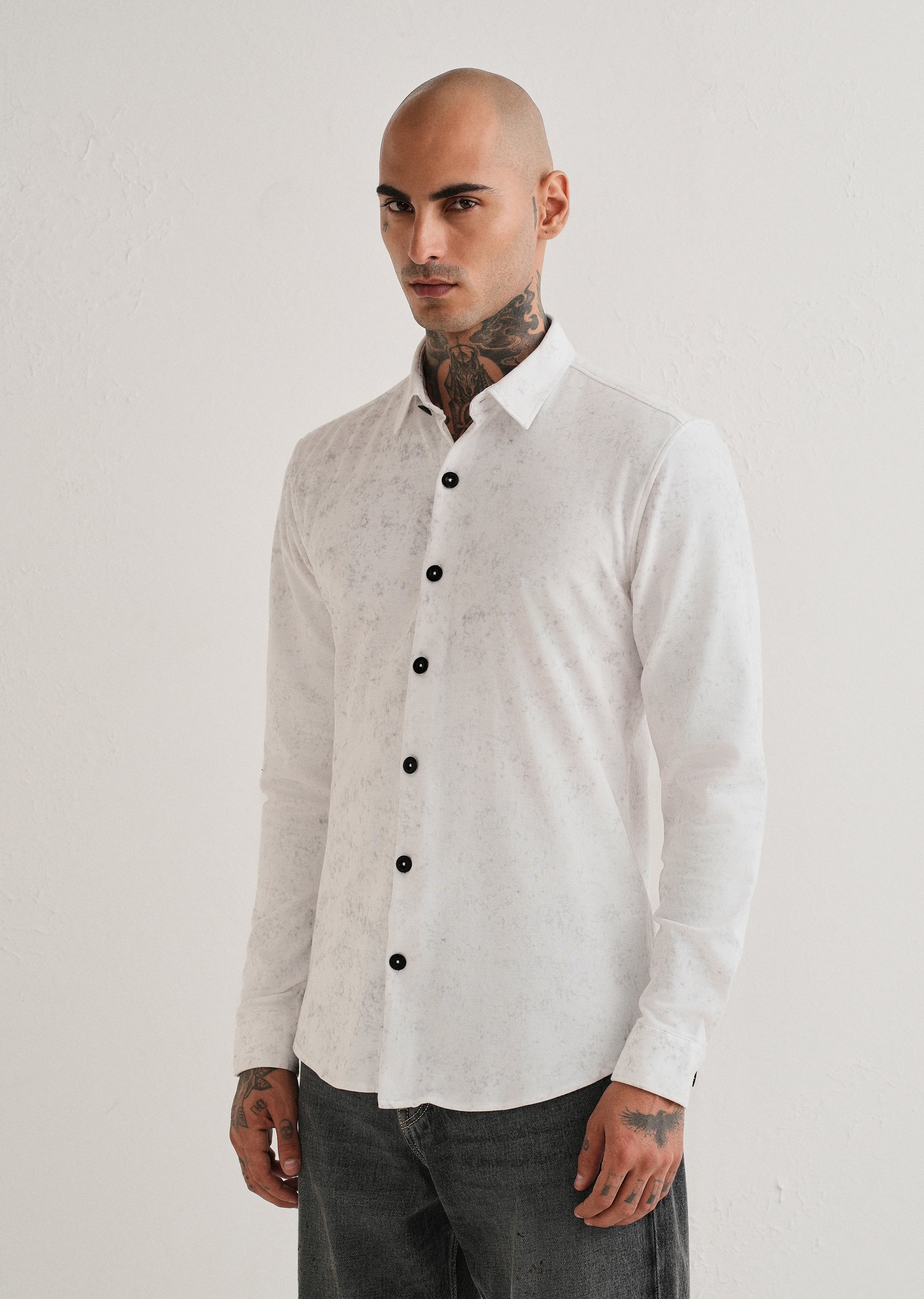 White Knitted Shirt